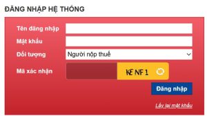 Website Tổng cục thuế để nộp giấy tờ
