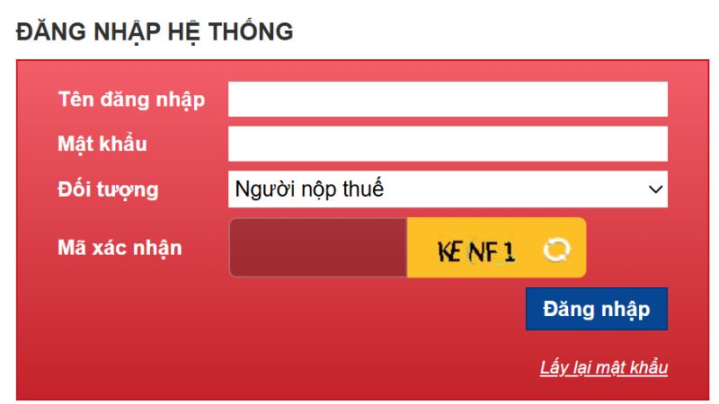 Website Tổng cục thuế để nộp giấy tờ